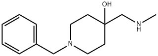 1-Benzyl-4-((methylamino)methyl)piperidin-4-ol 结构式