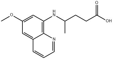 8-( 3 - 羧基- 1 - 甲基丙氨)- 6 - 甲氧基喹唑啉 结构式