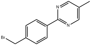 Pyrimidine, 2-[4-(bromomethyl)phenyl]-5-methyl- (9CI) 结构式