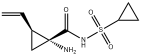 (1R,2S)-1-氨基-N-(环丙基磺酰基)-2-乙烯基环丙烷甲酰胺 结构式