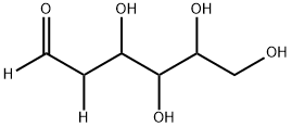 2-脱氧-D-阿拉伯糖己糖-1,2-C-T<SUB>2</SUB> 结构式