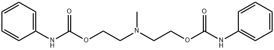 2,2'-(methylimino)bisethyl bis(phenylcarbamate) 结构式