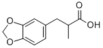 2-甲基-3-[(3,4-二氧亚甲基)苯基]丙酸 结构式