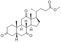 5-BETA-CHOLANIC ACID-3,7,12-TRIONE METHYL ESTER 结构式