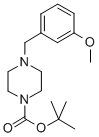 TERT-BUTYL 4-(3-METHOXYBENZYL)PIPERAZINE-1-CARBOXYLATE 结构式