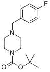 4-[(4-FLUOROPHENYL)METHYL]-1,1-PIPERAZINECARBOXYLIC ACID, 1,1-DIMETHYLETHYL ESTER 结构式