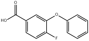 4-氟-3-苯氧基苯甲酸 结构式