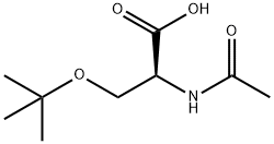 N-乙酰-O-叔丁基-L-丝氨酸 结构式