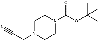 1-BOC-4-氰甲基哌嗪 结构式