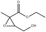 Oxiranecarboxylic acid, 3-(hydroxymethyl)-2-methyl-, ethyl ester (9CI) 结构式