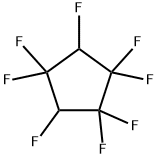 1,1,2,2,3,4,4,5-Octafluorocyclopentane 结构式