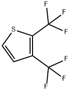 2,3-Bis(trifluoromethyl)thiophene 结构式