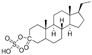 3-hydroxypregnan-3-one 3-sulfate 结构式