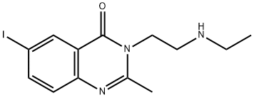 3-(2-(Ethylamino)ethyl)-6-iodo-2-methyl-4(3H)-quinazolinone 结构式