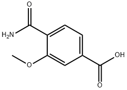 4-CARBAMOYL-3-METHOXYBENZOIC ACID 结构式