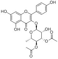3'',4''-二-O-乙酰基阿福豆苷 结构式