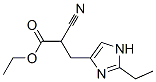 1H-Imidazole-4-propanoicacid,alpha-cyano-2-ethyl-,ethylester(9CI) 结构式