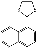 Quinoline, 5-(1,3-dioxolan-2-yl)- (9CI) 结构式