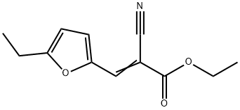 2-Propenoicacid,2-cyano-3-(5-ethyl-2-furanyl)-,ethylester(9CI) 结构式