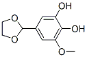 1,2-Benzenediol, 5-(1,3-dioxolan-2-yl)-3-methoxy- (9CI) 结构式
