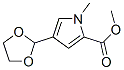 1H-Pyrrole-2-carboxylicacid,4-(1,3-dioxolan-2-yl)-1-methyl-,methylester(9CI) 结构式