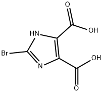 2-溴-1H -咪唑-4,5-二羧酸 结构式