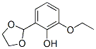 Phenol, 2-(1,3-dioxolan-2-yl)-6-ethoxy- (9CI) 结构式