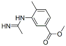 Benzoic acid, 3-[(1-iminoethyl)amino]-4-methyl-, methyl ester (9CI) 结构式