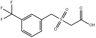 (3-三氟甲基-A-甲苯磺酰基)乙酸 结构式