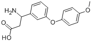 3-AMINO-3-[3-(4-METHOXY-PHENOXY)-PHENYL]-PROPIONIC ACID 结构式