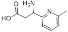 3-AMINO-3-(6-METHYL-PYRIDIN-2-YL)-PROPIONIC ACID 结构式