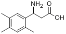 3-氨基-3-(2,4,5-三甲基苯基)丙酸 结构式