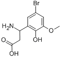 3-AMINO-3-(5-BROMO-3-METHOXY-2-HYDROXY-PHENYL)-PROPIONIC ACID 结构式