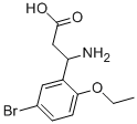 3-AMINO-3-(5-BROMO-2-ETHOXY-PHENYL)-PROPIONIC ACID 结构式