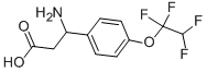 3-AMINO-3-[4-(1,1,2,2-TETRAFLUORO-ETHOXY)-PHENYL]-PROPIONIC ACID 结构式