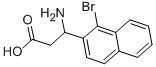 3-AMINO-3-(1-BROMONAPHTHALEN-2-YL)-PROPIONIC ACID 结构式