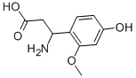 3-AMINO-3-(4-HYDROXY-2-METHOXY-PHENYL)-PROPIONIC ACID 结构式