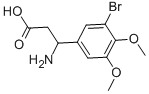 3-AMINO-3-(3-BROMO-4,5-DIMETHOXY-PHENYL)-PROPIONIC ACID 结构式