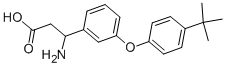 3-AMINO-3-[3-(4-TERT-BUTYL-PHENOXY)-PHENYL]-PROPIONIC ACID 结构式