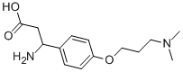 3-AMINO-3-[4-(3-DIMETHYLAMINO-PROPOXY)-PHENYL]-PROPIONIC ACID 结构式