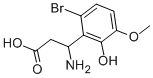 3-AMINO-3-(6-BROMO-2-HYDROXY-3-METHOXY-PHENYL)-PROPIONIC ACID 结构式