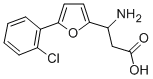 3-AMINO-3-[5-(2-CHLOROPHENYL)-FURAN-2-YL]-PROPIONIC ACID 结构式