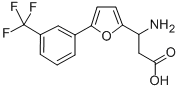 3-AMINO-3-[5-(3-TRIFLUOROMETHYLPHENYL)-FURAN-2-YL]-PROPIONIC ACID 结构式