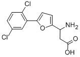 3-AMINO-3-[5-(2,5-DICHLOROPHENYL)-FURAN-2-YL]-PROPIONIC ACID 结构式