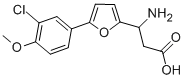 3-AMINO-3-[5-(3-CHLORO-4-METHOXYPHENYL)-FURAN-2-YL]-PROPIONIC ACID 结构式