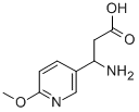 3-AMINO-3-(6-METHOXY-PYRIDIN-3-YL)-PROPIONIC ACID 结构式