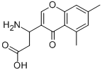 3-AMINO-3-(5,7-DIMETHYL-4-OXO-4H-CHROMEN-3-YL)-PROPIONIC ACID 结构式