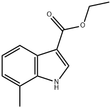 1H-Indole-3-carboxylicacid,7-methyl-,ethylester(9CI) 结构式