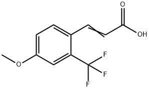 4-Methoxy-2-(trifluoromethyl)cinnamicacid 结构式