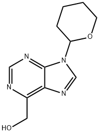 9-(TETRAHYDRO-2H-PYRAN-2-YL)-9H-PURINE-6-METHANOL 结构式